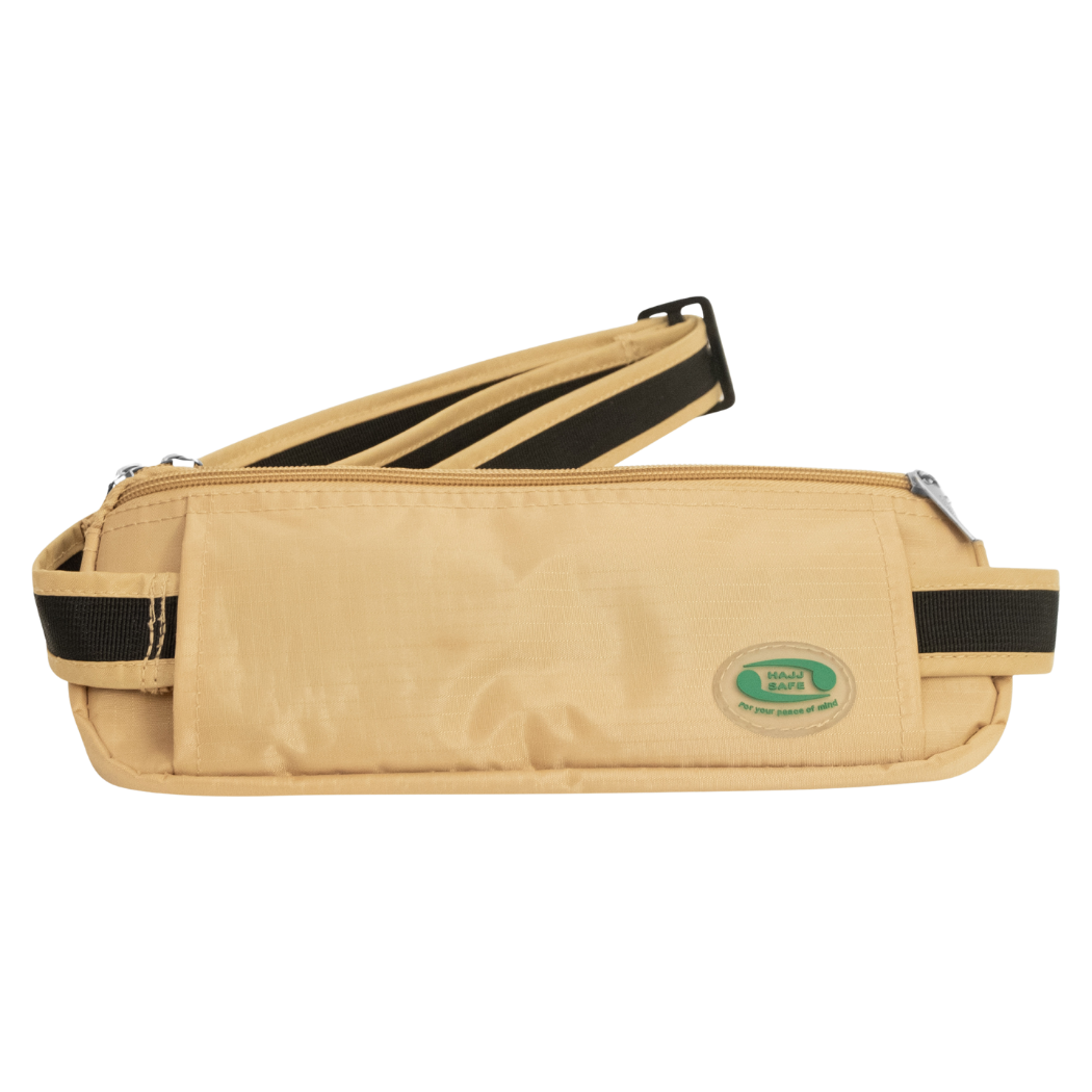 Anti-Theft Waist Bag And Ihram Belt for Men | Beige