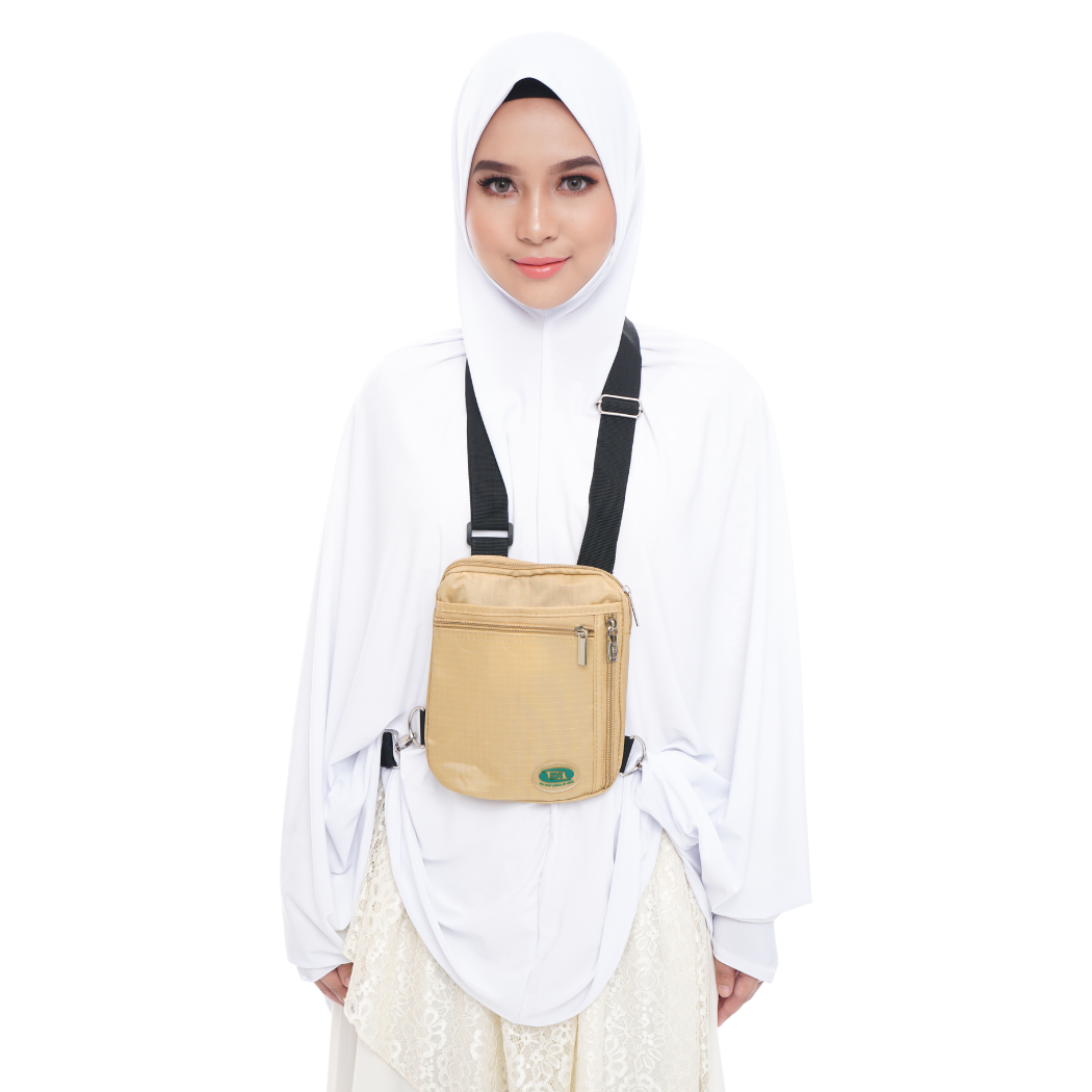 Hajj & Umrah Bag for Women | Beige | Hajj Safe
