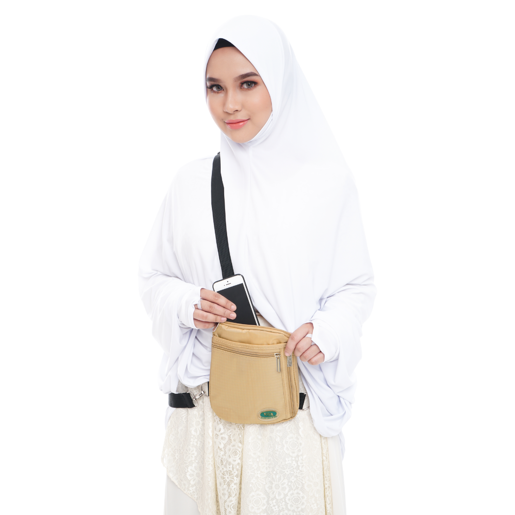 Hajj & Umrah Bag for Women | Beige | Hajj Safe