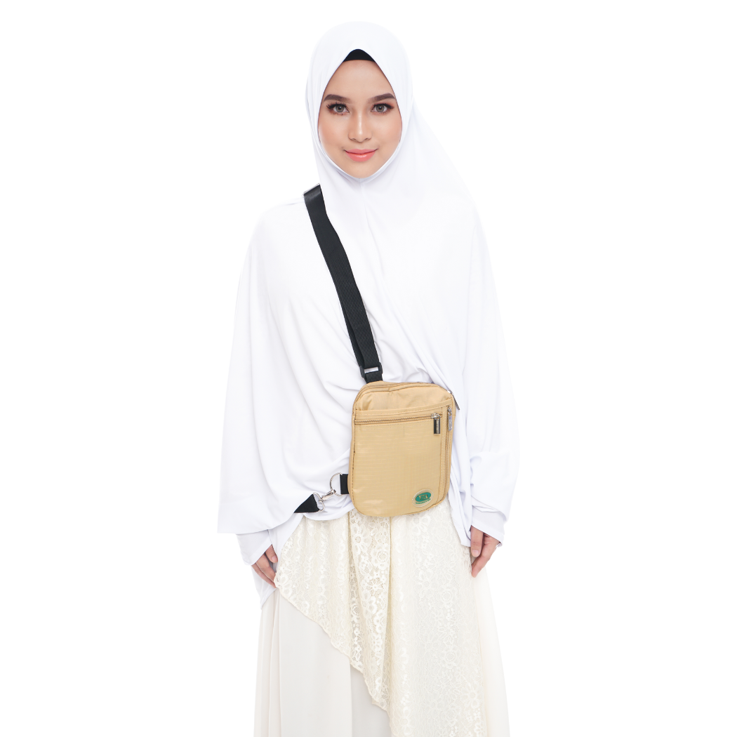 Hajj & Umrah Bag for Women | Beige | Hajj Safe