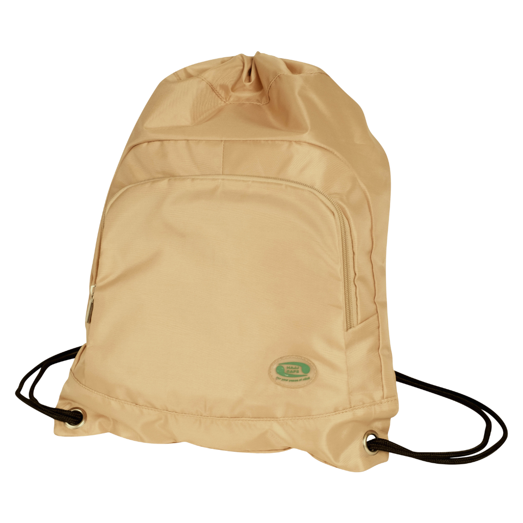 Shoe & Prayer Mat Travel Bag | Perfect for Hajj & Umrah | Beige | Hajj Safe