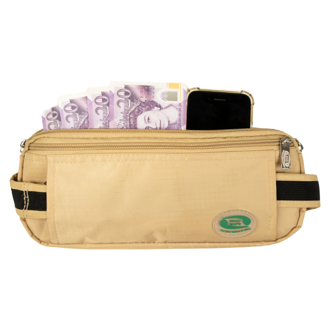 Anti-Theft Waist Bag and Ihram Belt for Hajj & Umrah