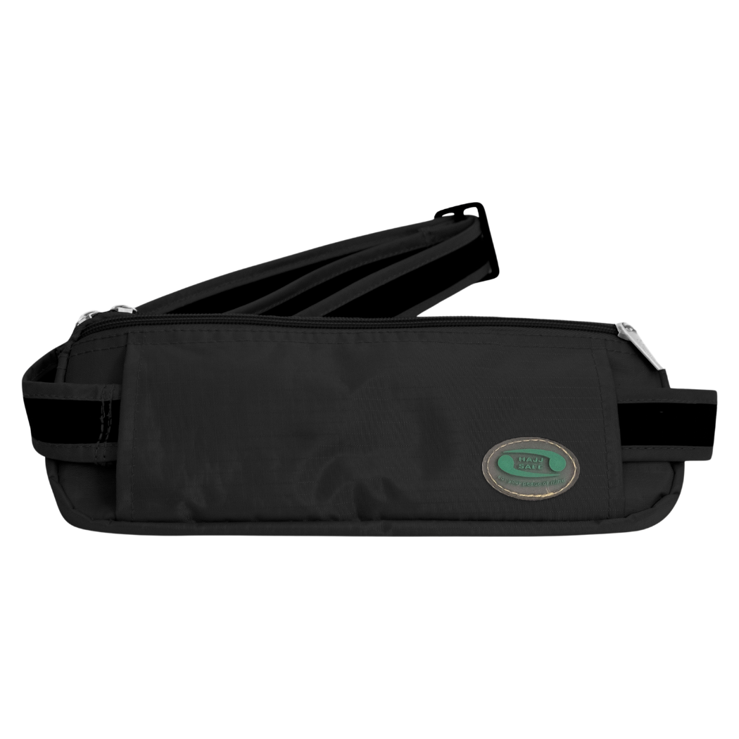 Anti-Theft Waist Bag And Ihram Belt for Men | Black