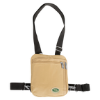 Beige Hajj and Umrah bag with neck and waist straps