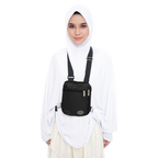 Breathable back panel on lightweight Umrah bag for women (1)