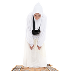 Black Hajj and Umrah bag for women with adjustable straps
