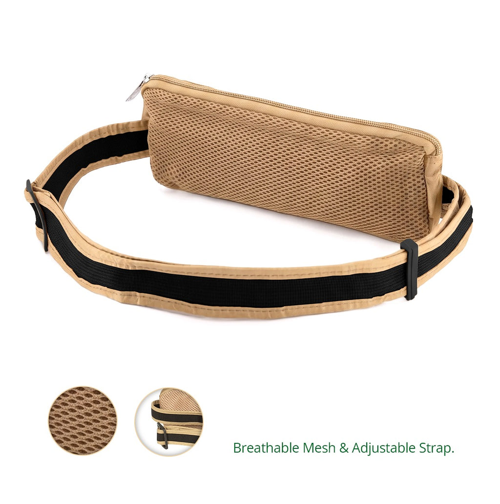 Anti-Theft Waist Bag & Ihram Belt for Men | Beige