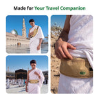 Anti-Theft Waist Bag & Ihram Belt for Men | Beige