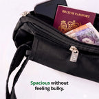 Anti-Theft Waist Bag & Ihram Belt for Men | Black