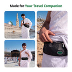 Anti-Theft Waist Bag & Ihram Belt for Men | Black