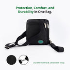 Lightweight black Hajj and Umrah bag for male pilgrims