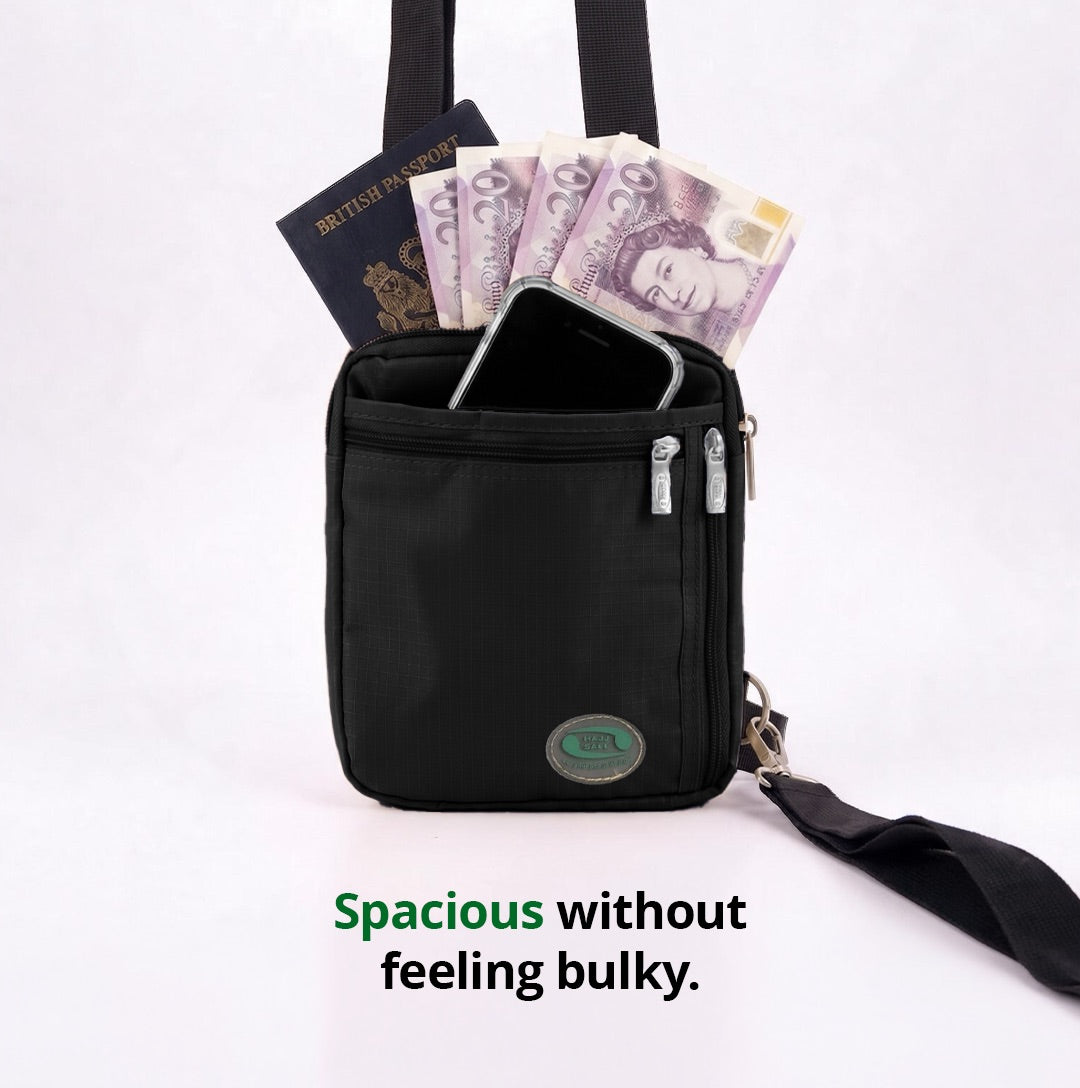 Hajj & Umrah Bag for Men | Black | Hajj Safe