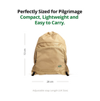 Shoe & Prayer Mat Travel Bag for Hajj & Umrah | Beige