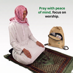 Shoe & Prayer Mat Travel Bag for Hajj & Umrah | Beige