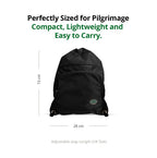 Shoe & Prayer Mat Travel Bag for Hajj & Umrah | Black