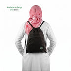 Shoe & Prayer Mat Travel Bag for Hajj & Umrah | Black