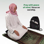 Shoe & Prayer Mat Travel Bag for Hajj & Umrah | Black
