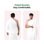 Two-piece non-stitched Ihram set for men