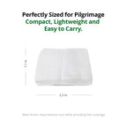 Men's Hajj and Umrah Ihram cloth size and dimensions