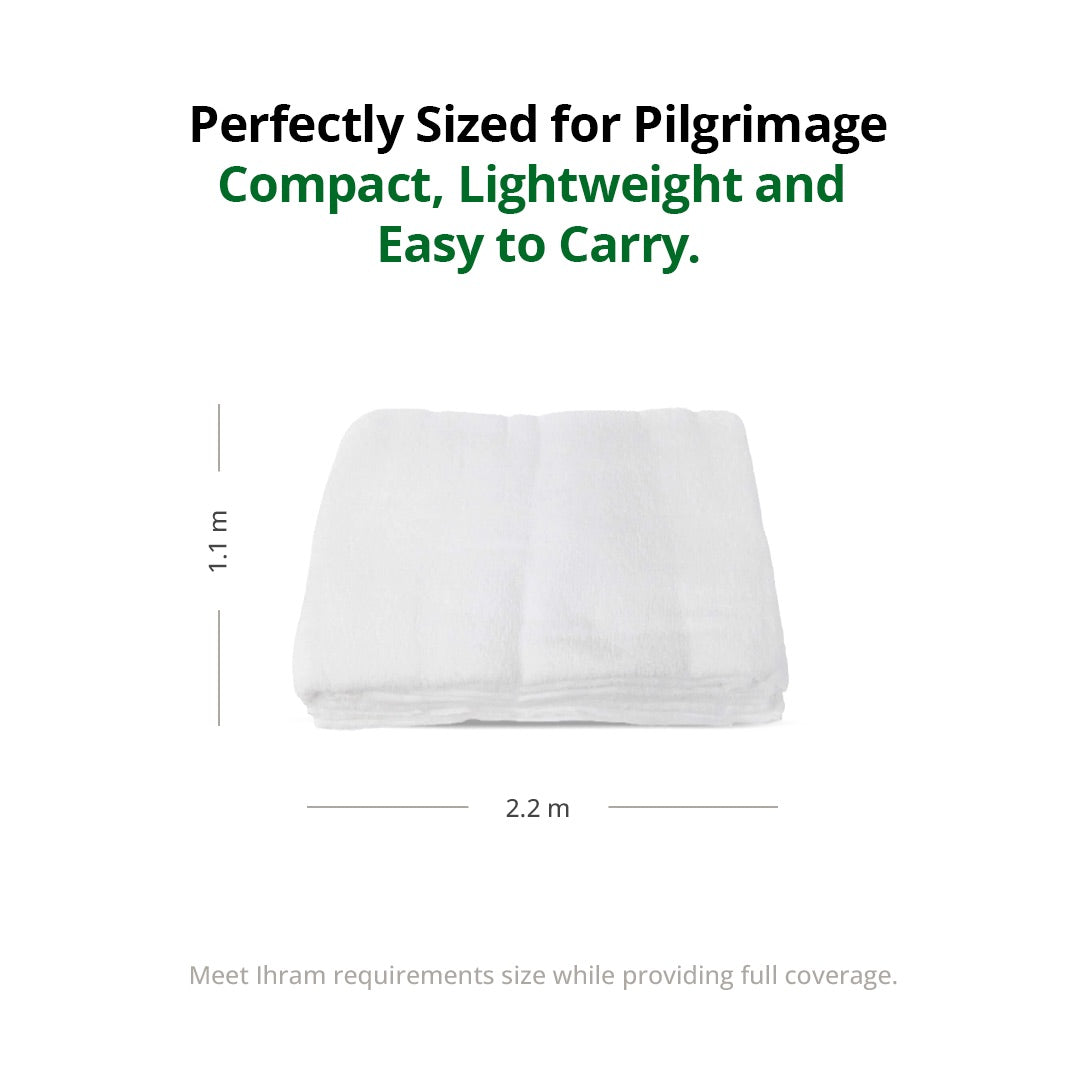Men's Hajj and Umrah Ihram cloth size and dimensions