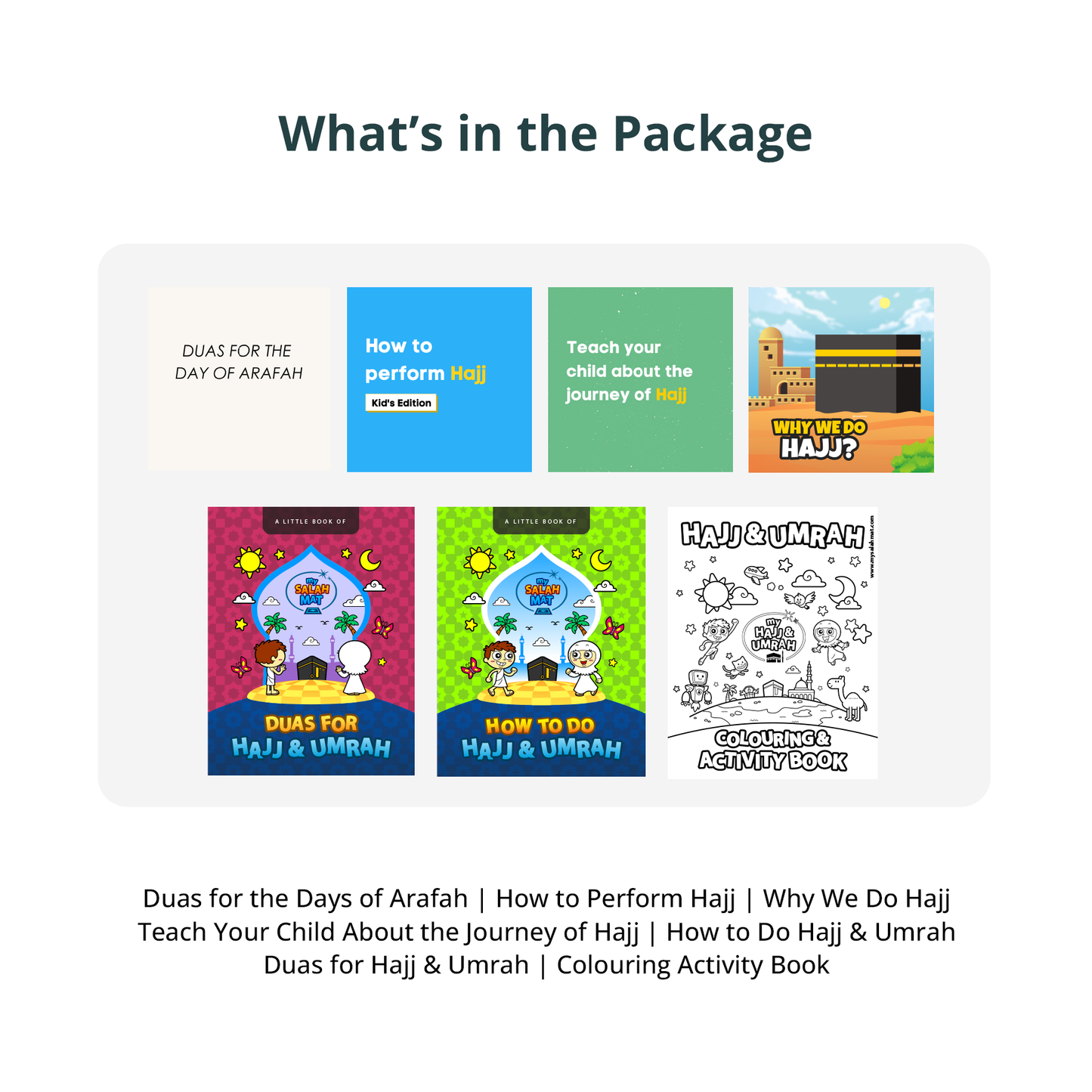 Hajj And Umrah | Free Digital Download Kit | 7 Separate PDF Files | Fun Activities